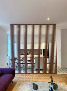 Claustra vue de face côté salon