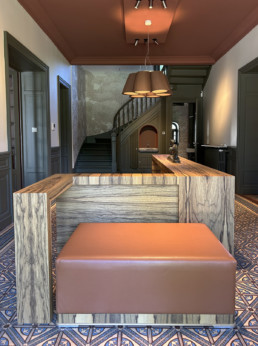 Console - Grand pouf Vue de face