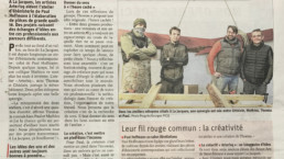 Le Progres 2021 03 Cohabitation artistique Hoffmann/Arterisq